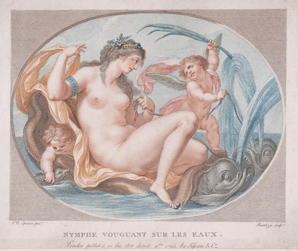 Francesco Bartolozzi - Water Nymph (Nymph Vouguant Sur Les Eaux)