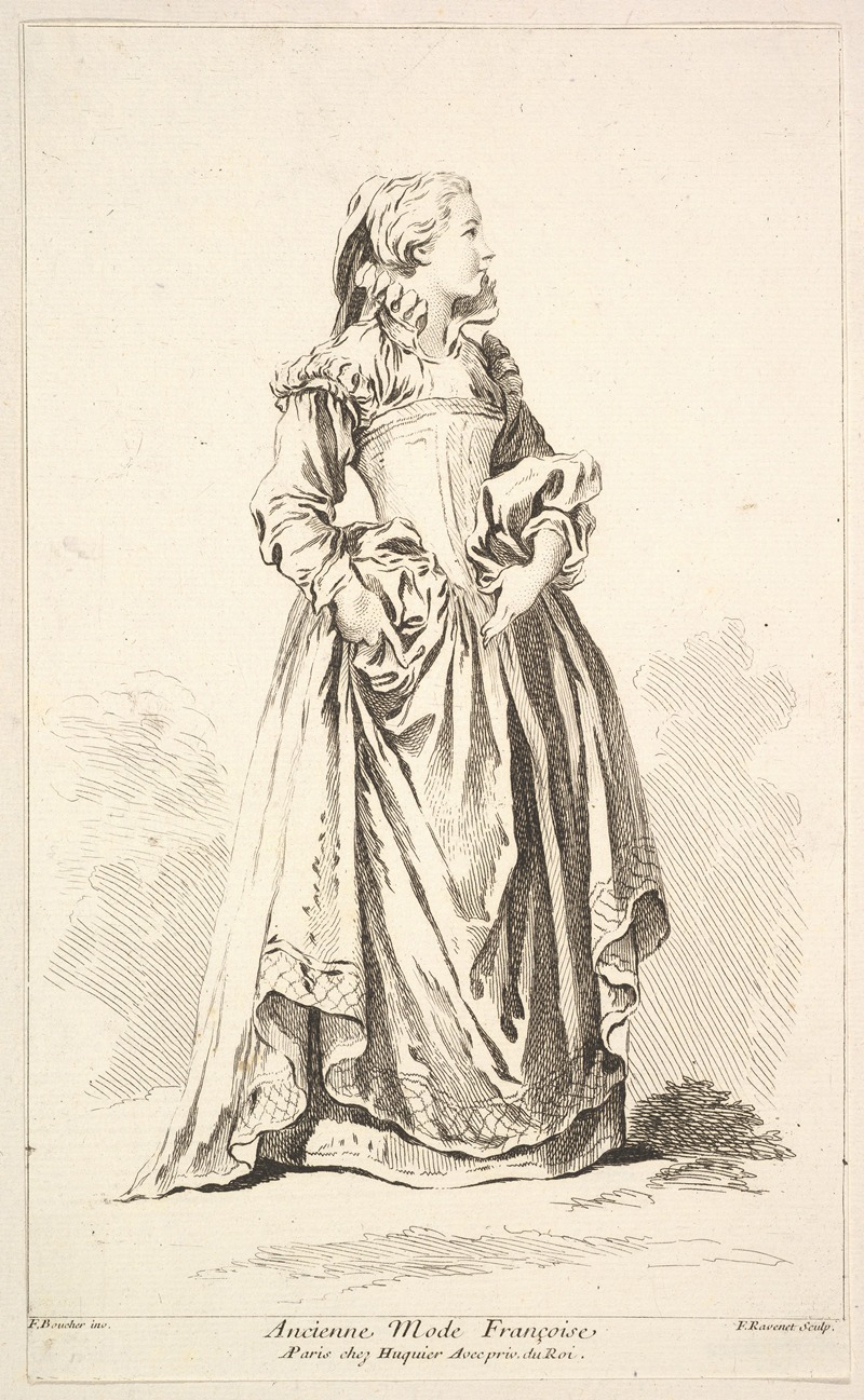 François Boucher - Ancienne Mode Françoise, plate 4