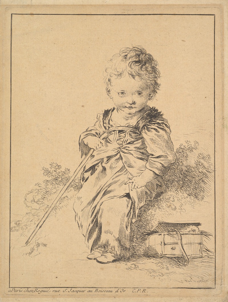 François Boucher - Child Holding Staff