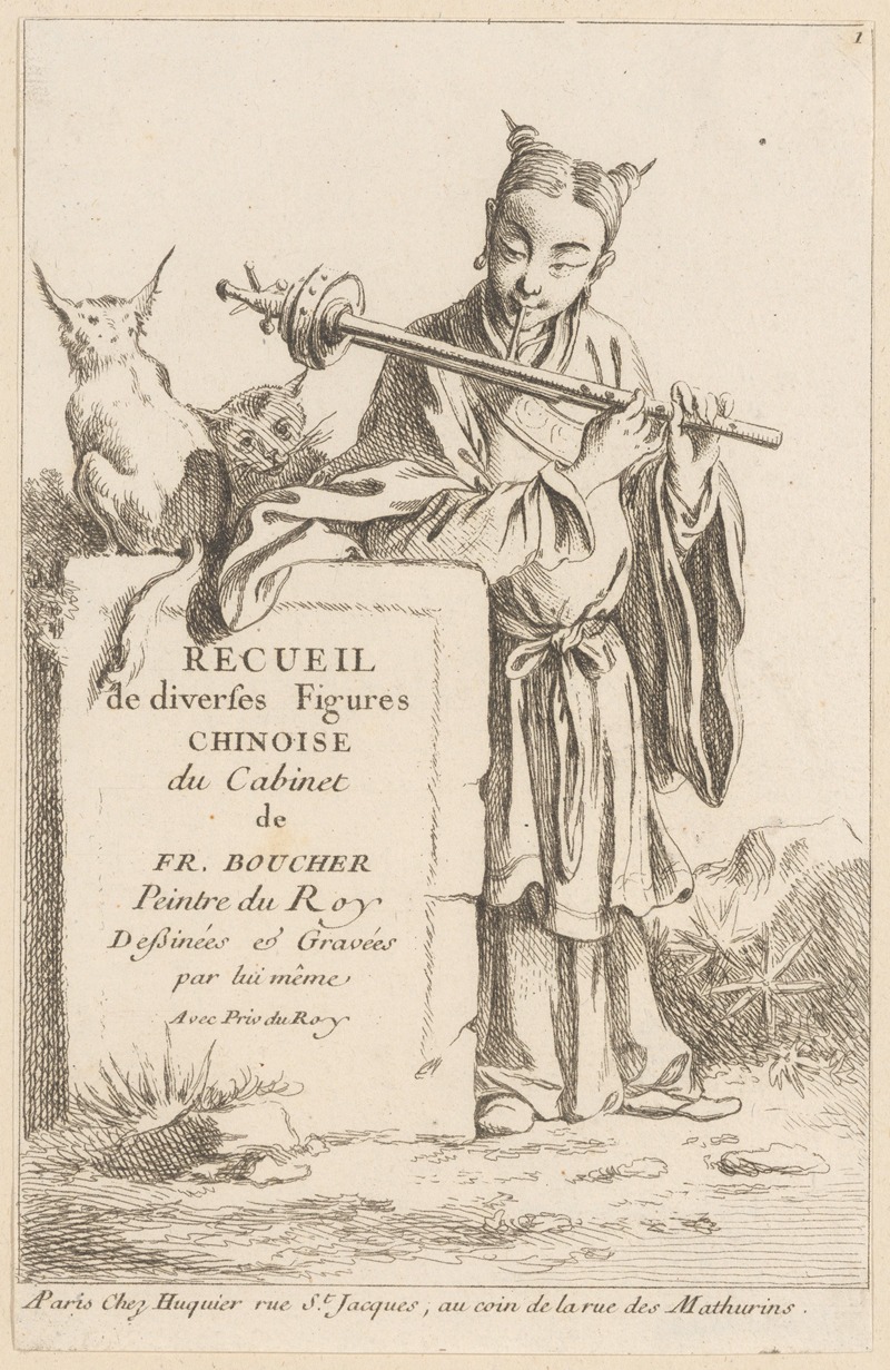 François Boucher - Collection of Diverse Chinese Figures – Title Page