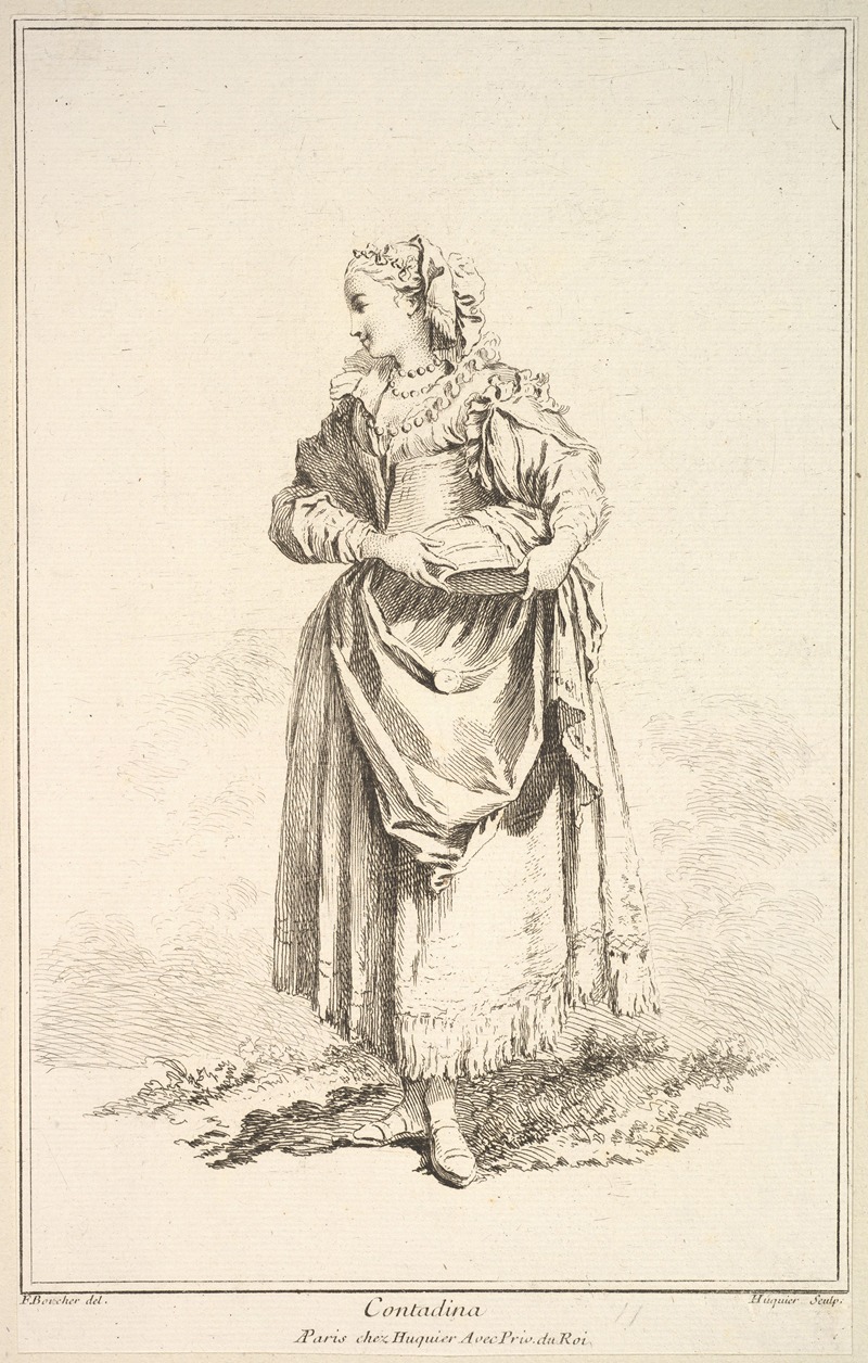 François Boucher - Contadina, plate 7