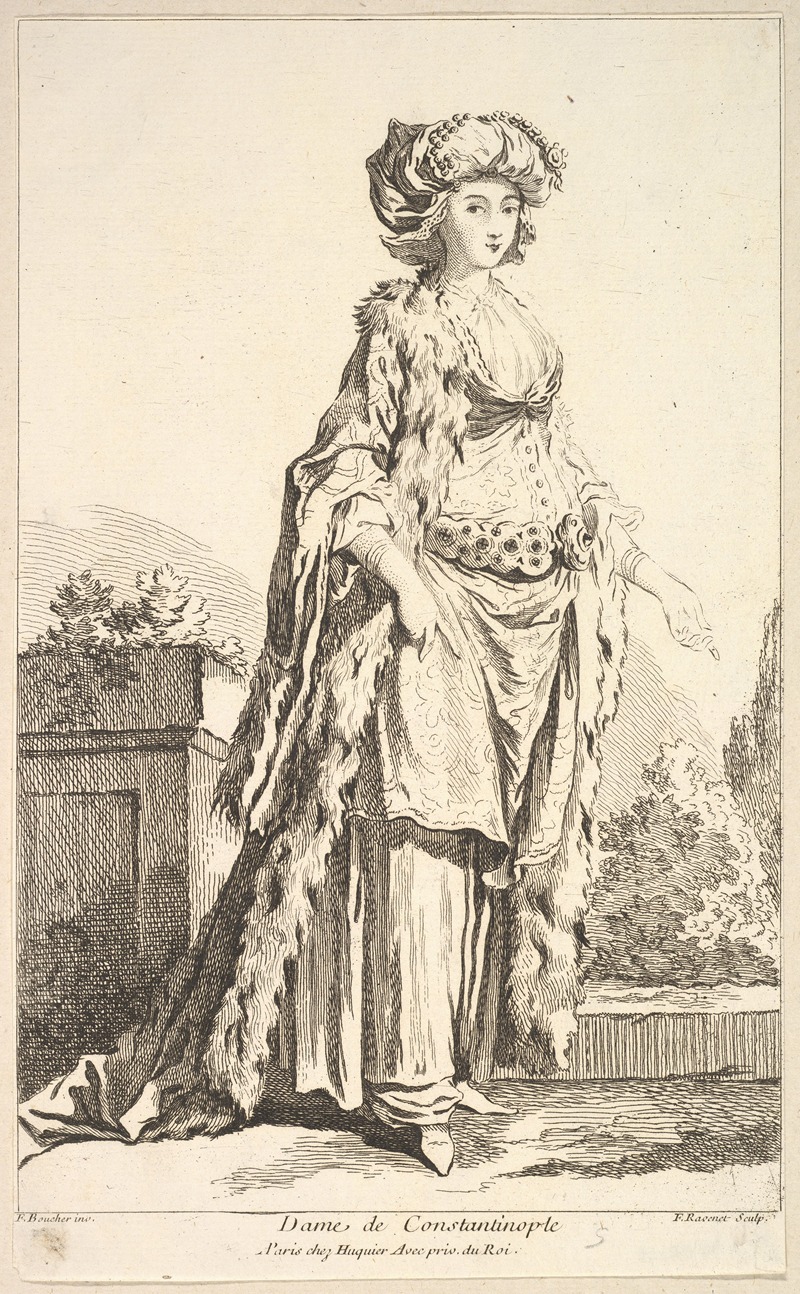 François Boucher - Dame de Constantinople, plate 5