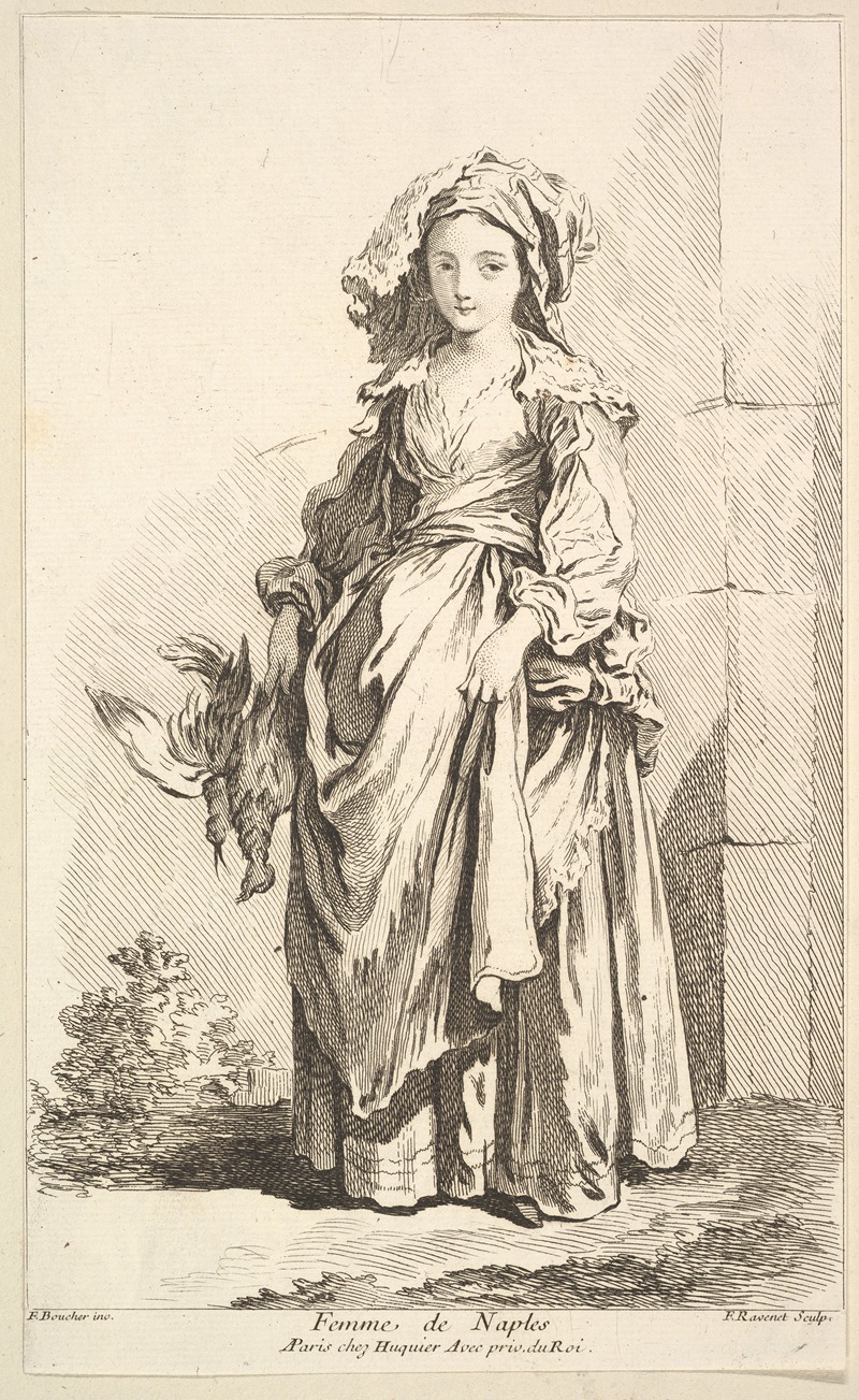 François Boucher - Femme de Naples, plate 2