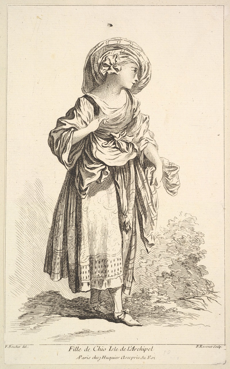 François Boucher - Fille de Cio isle de l’Archipel, plate 10