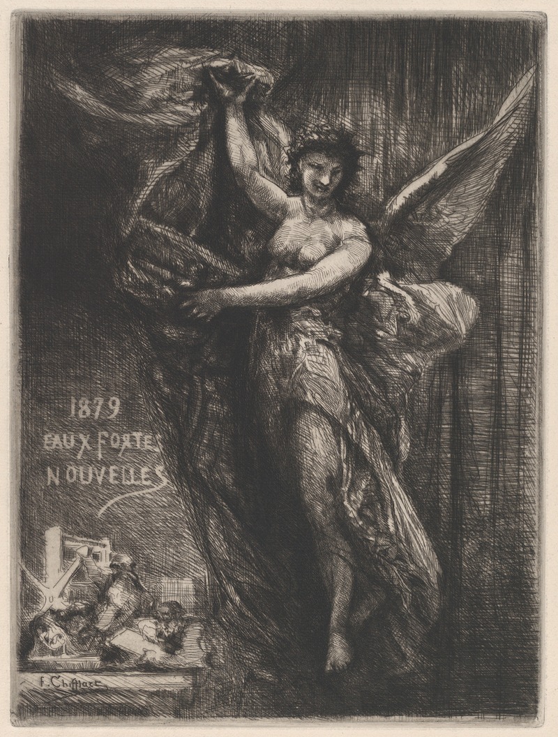 François-Nicolas Chifflart - Cover for ‘Eaux Fortes Nouvelles’