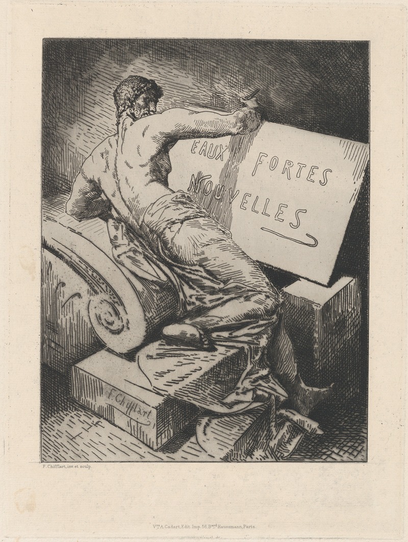 François-Nicolas Chifflart - Cover for ‘Eaux Fortes Nouvelles’