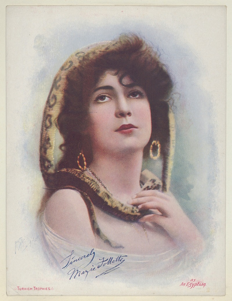 Frederick Moladore Spiegle - Marie Follette as an Egyptian