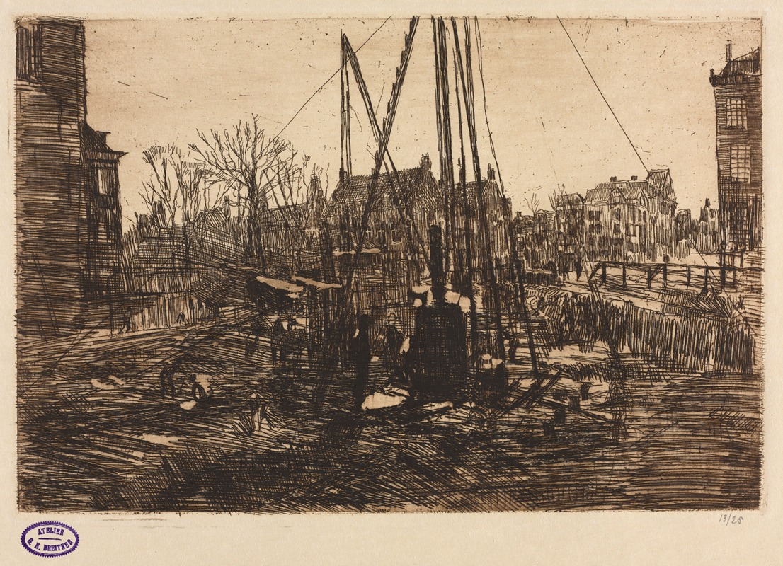 George Hendrik Breitner - Construction Site in Amsterdam