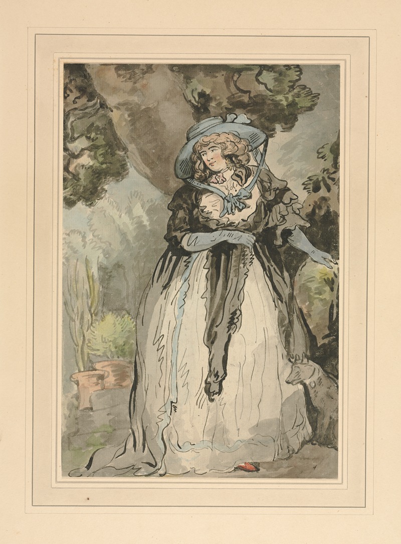 George Moutard Woodward - Mrs. Samuel Howitt (née Elizabeth Rowlandson)