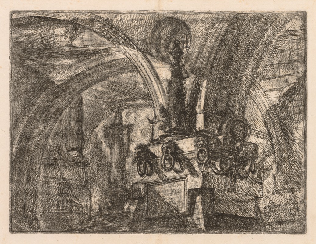 Giovanni Battista Piranesi - Round Arches Springing from a Square Column