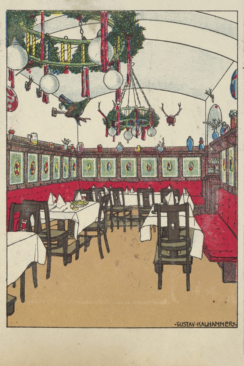 Gustav Kalhammer - National Railway Station Restaurant, Vienna X, Josef Pohl (Restaurant Staatsbahnhof, Wien X, Josef Pohl)