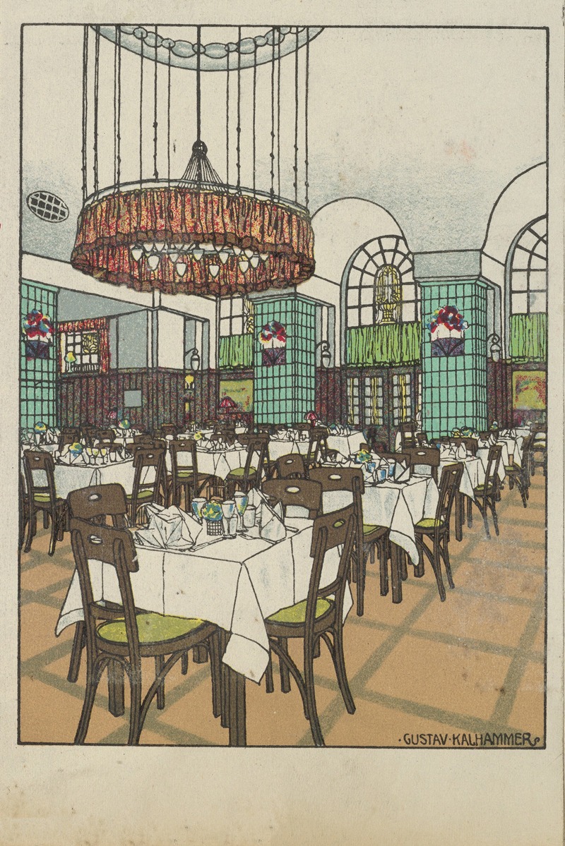 Gustav Kalhammer - National Railway Station Restaurant, Vienna X, Josef Pohl (Restaurant Staatsbahnhof, Wien X, Josef Pohl)