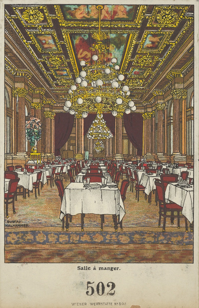 Gustav Kalhammer - Salle á manger [Dining room]