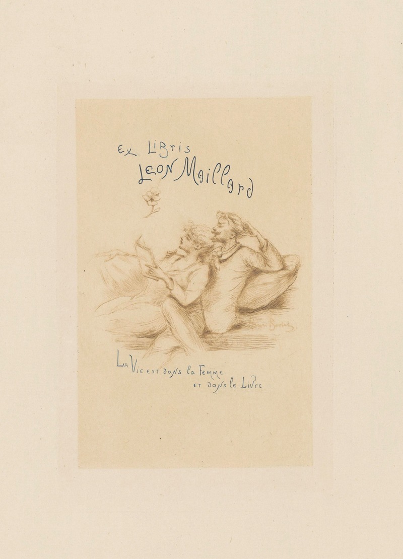 Henri Boutet - Ex libris van Leon Maillard.