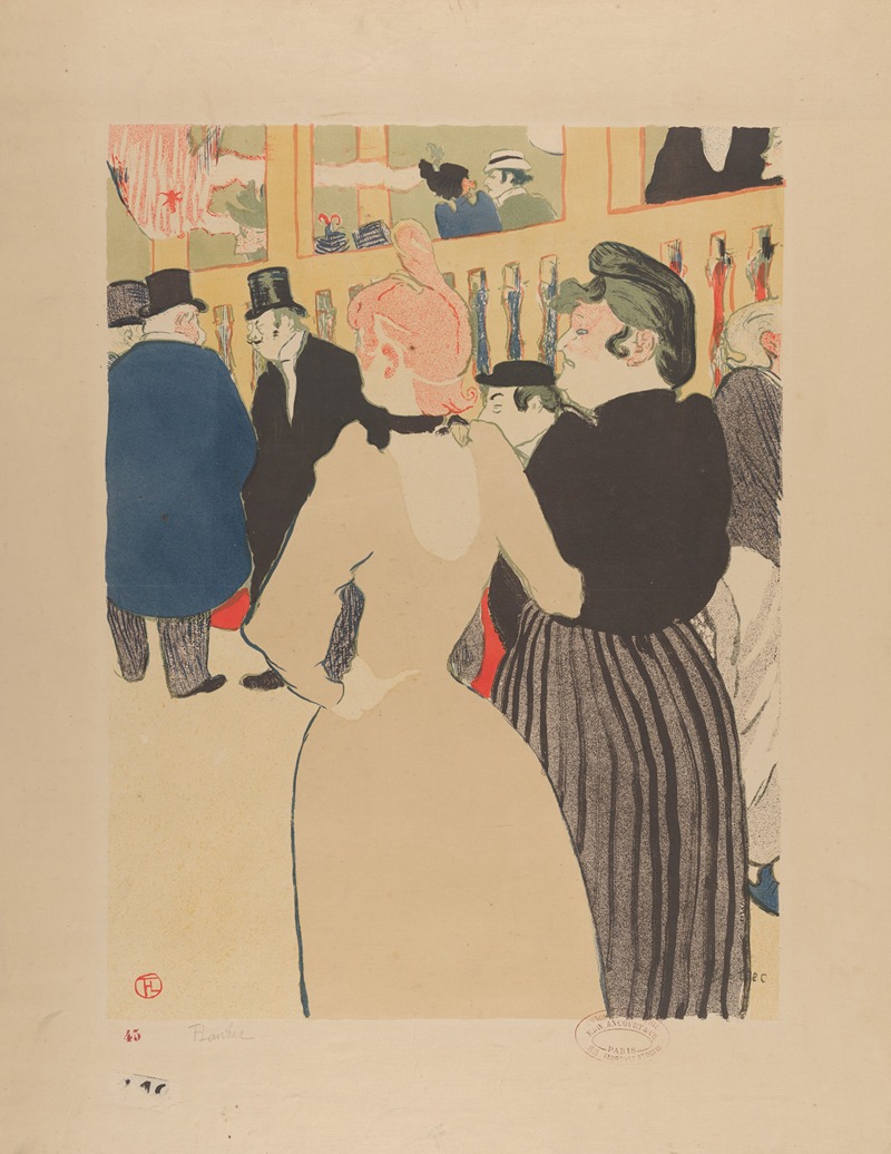 Henri de Toulouse-Lautrec - At the Moulin Rouge; La Goulue and Her Sister