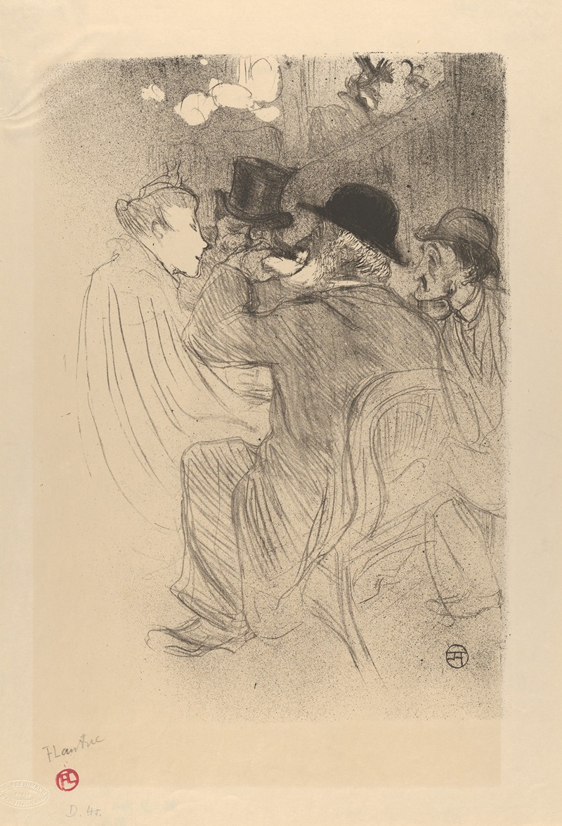 Henri de Toulouse-Lautrec - Au Moulin Rouge;Un Rude! Un Vrai Rude!