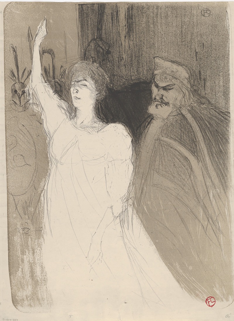 Henri de Toulouse-Lautrec - Bartet and Mounet-Sully, in Antigone