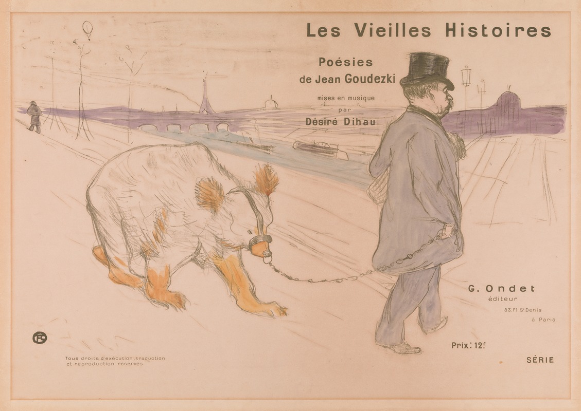 Henri de Toulouse-Lautrec - Cover Design for ‘Les Vieilles Histoires’