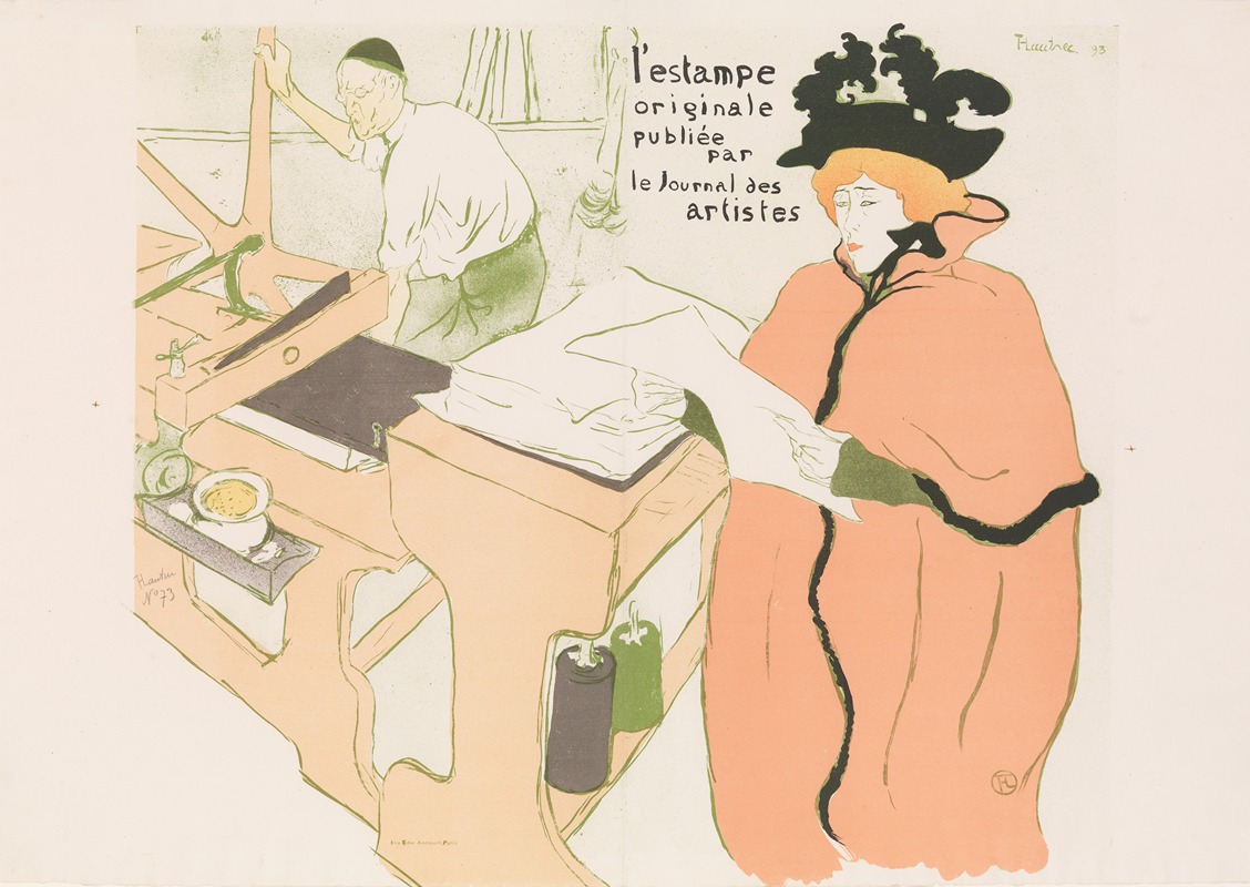 Henri de Toulouse-Lautrec - Cover for ‘L’Estampe originale, Album I, publiée par les Journal des Artistes’