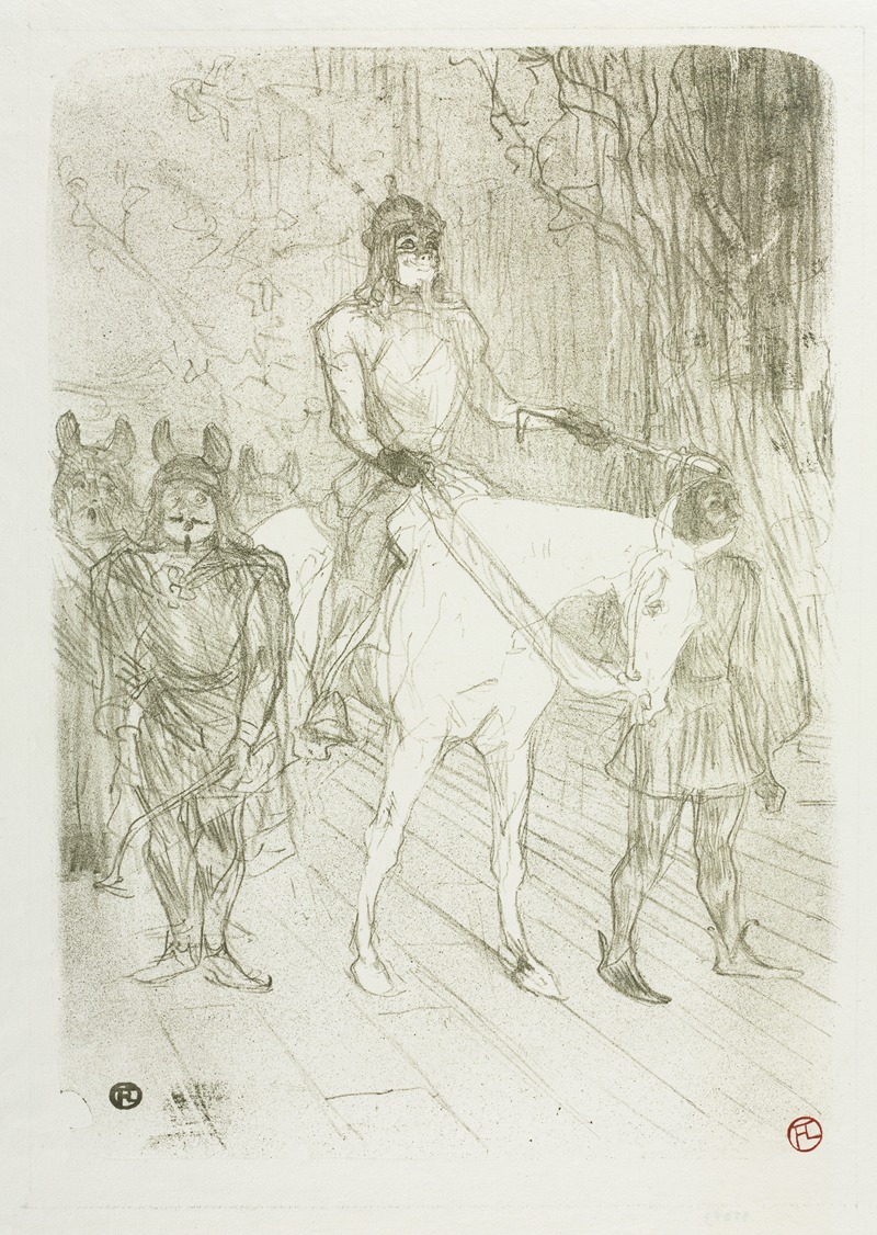 Henri de Toulouse-Lautrec - Entrée de Brasseur, dans Chilpéric