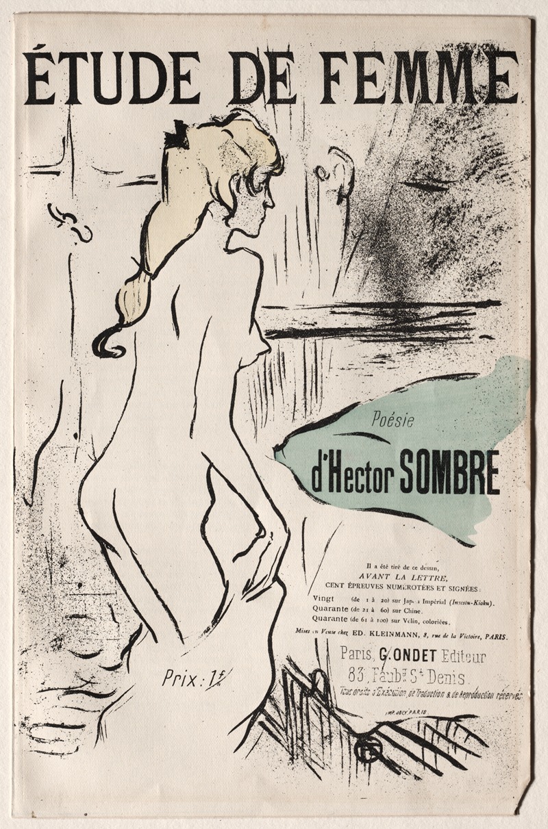 Henri de Toulouse-Lautrec - Étude de Femme