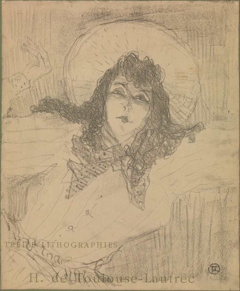 Henri de Toulouse-Lautrec - May Belfort, Title page for ‘Treize Lithographies’