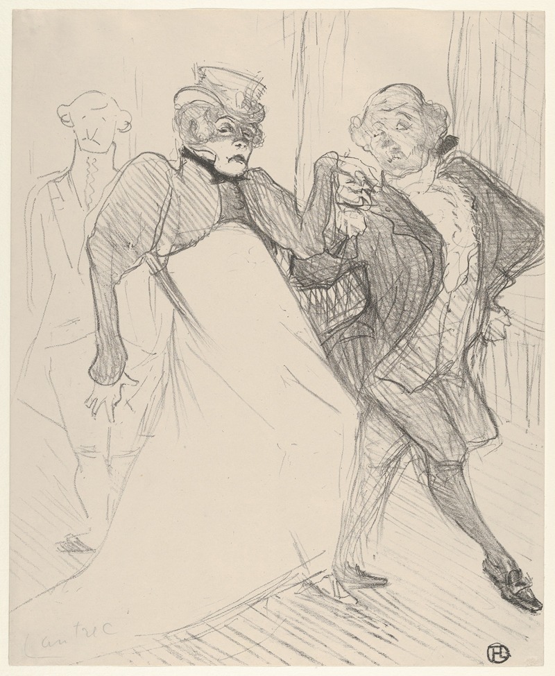 Henri de Toulouse-Lautrec - Réjane and Galipaux, in Madame Sans-Géne