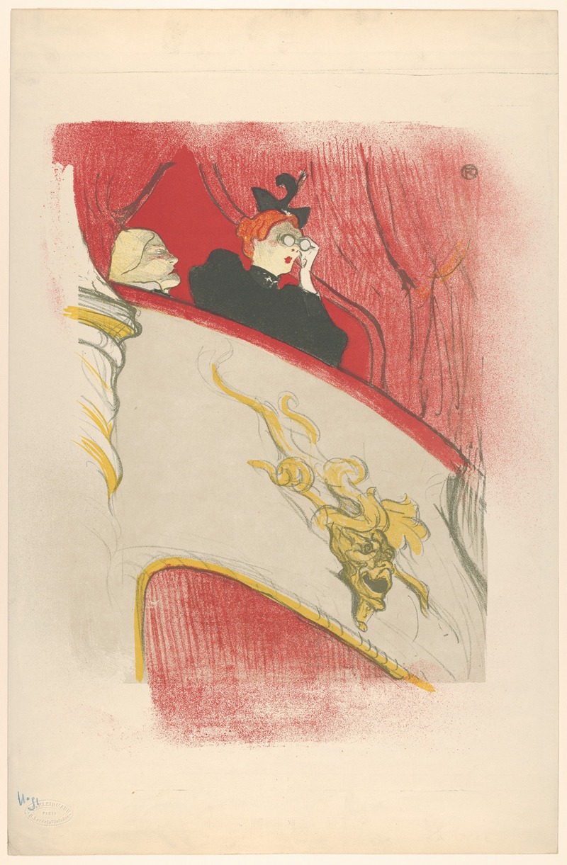 Henri de Toulouse-Lautrec - The Box with the Gilded Mask