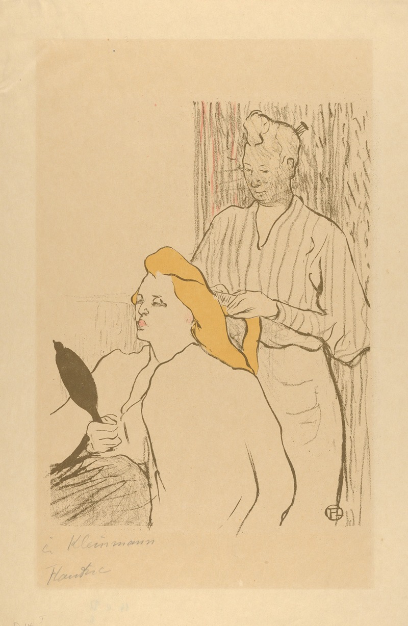 Henri de Toulouse-Lautrec - The Coiffure (Playbill for the Théâtre Libre)