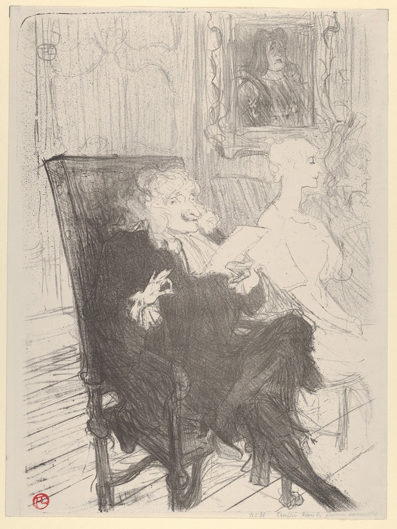 Henri de Toulouse-Lautrec - Truffier and Moreno, in Les Femmes Savantes