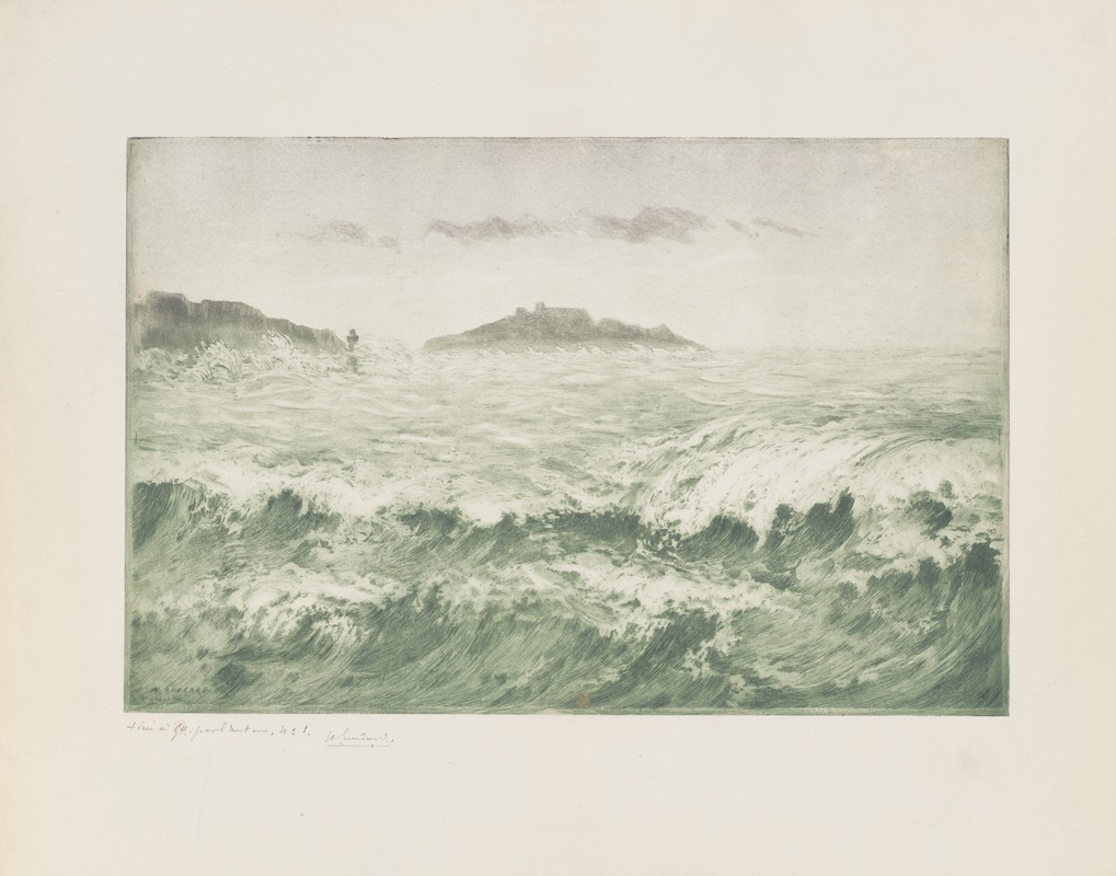 Henri-Charles Guérard - La Vague, Marseille, ou le Mistral, Marseille (The Wave or the Mistral, Marseille)