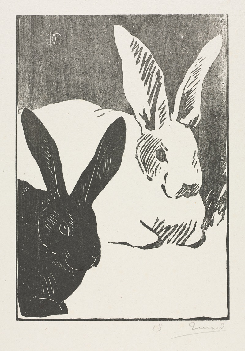 Henri-Charles Guérard - The Rabbits