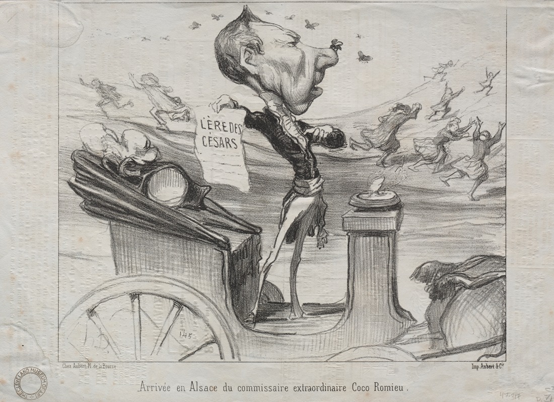 Honoré Daumier - Arrival in Alsace of the extraordinary commissioner, Coco Romieu.