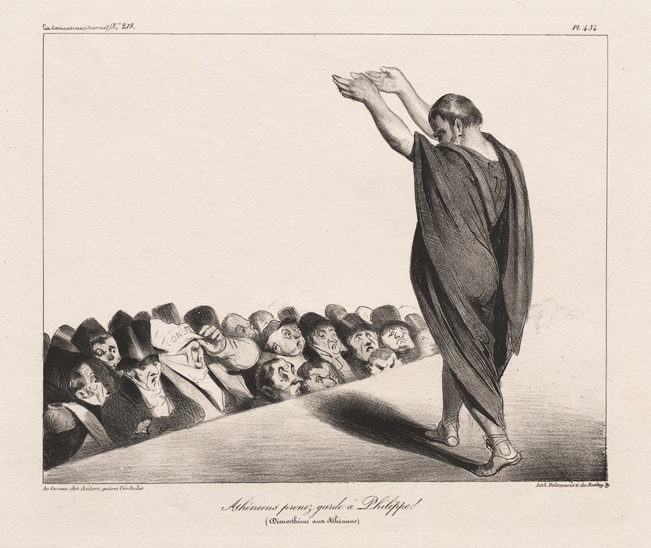 Honoré Daumier - Athenians Beware of Phillip! (Demosthenes to the Athenians)