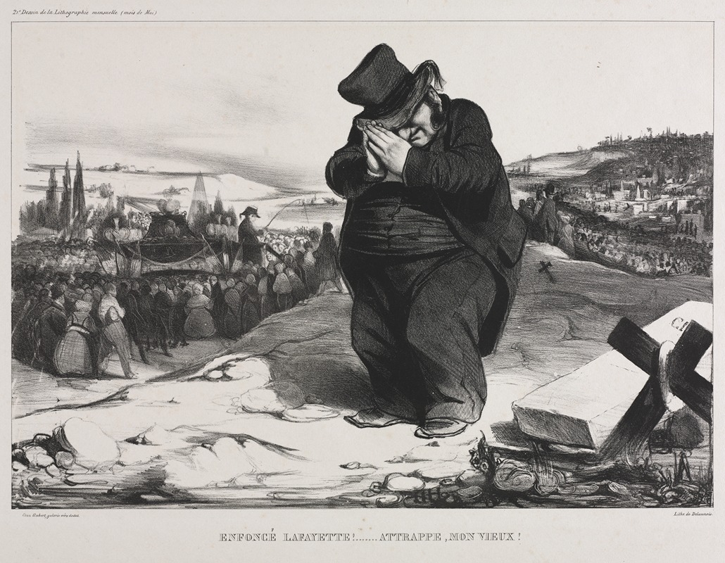 Honoré Daumier - Failed Lafayette! It Serves You Right, My Old Friend!