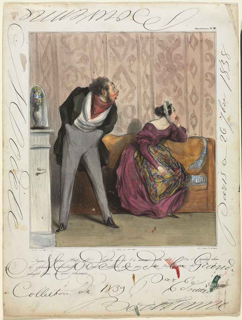 Honoré Daumier - From What! From What! Your Dowry