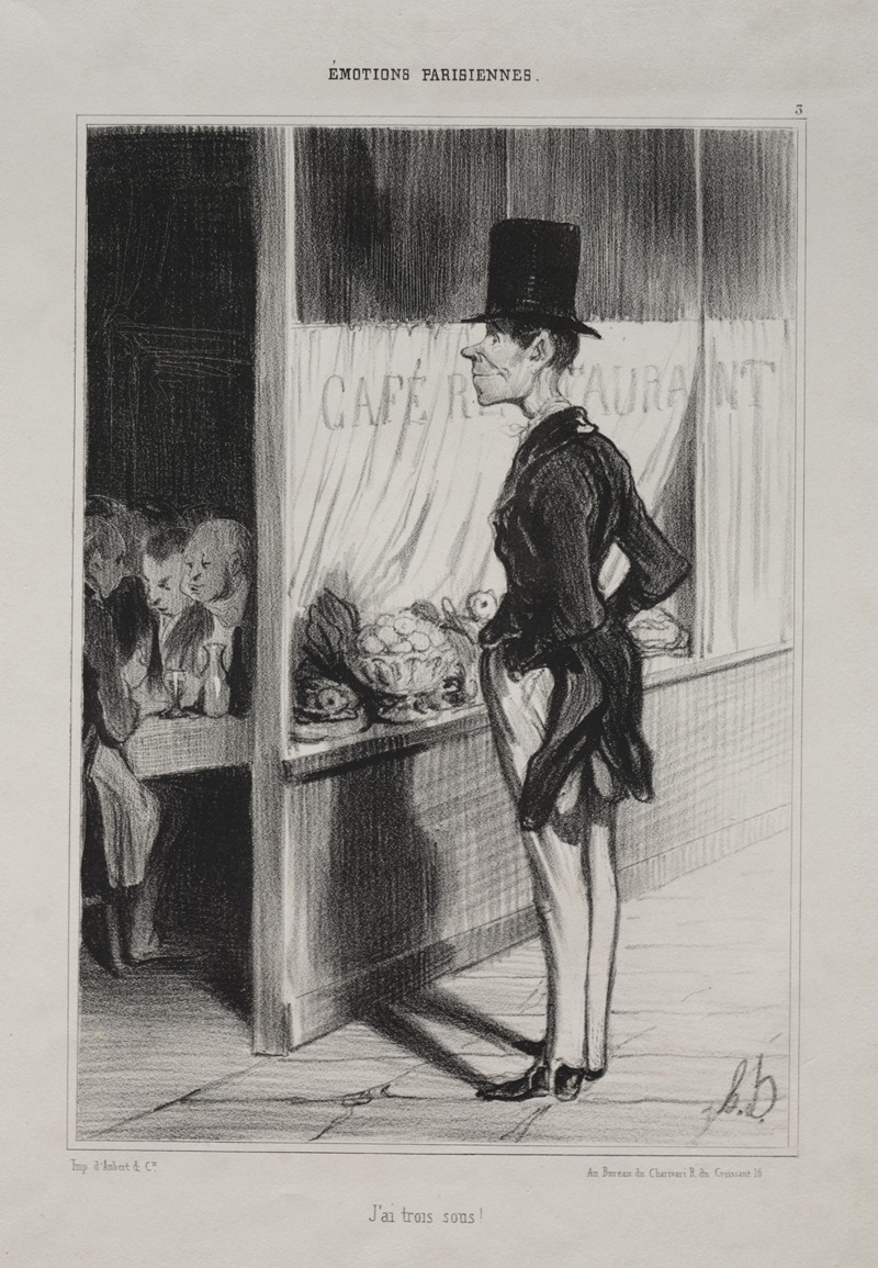 Honoré Daumier - I Have Three Sous!