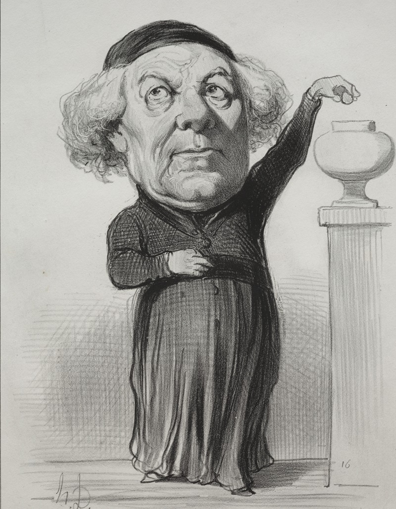 Honoré Daumier - Jean Jacques Fayet, Bishop of Orléans