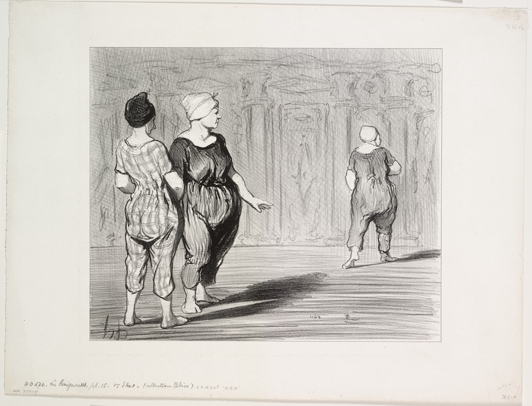 Honoré Daumier - Madame Coquardeau still has a pretty figure after all!…