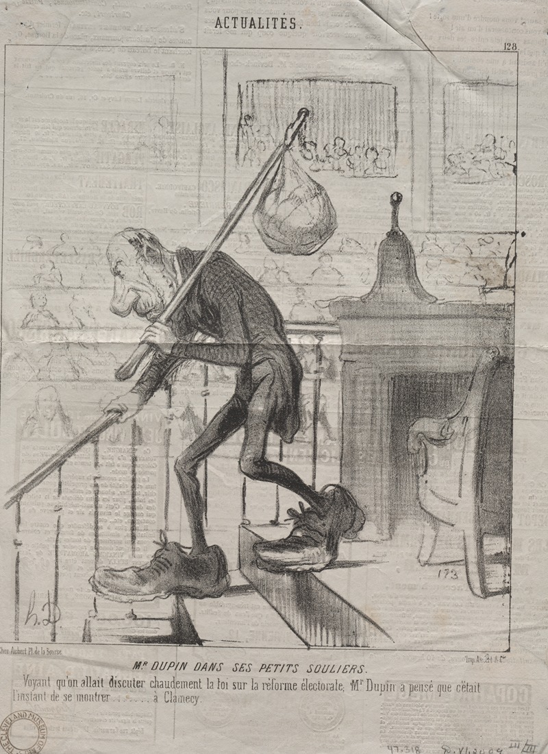 Honoré Daumier - Mr. Dupin in His Little Shoes