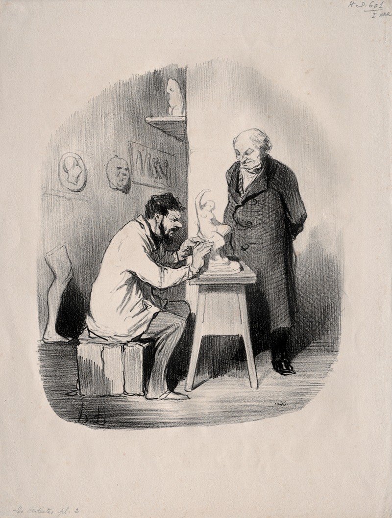 Honoré Daumier - One of theses day you have to do my portrait in this style