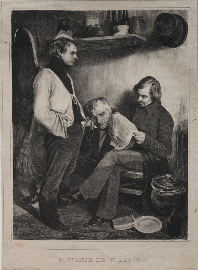 Honoré Daumier - Souvenir of the Prison ot Ste. Pélagie