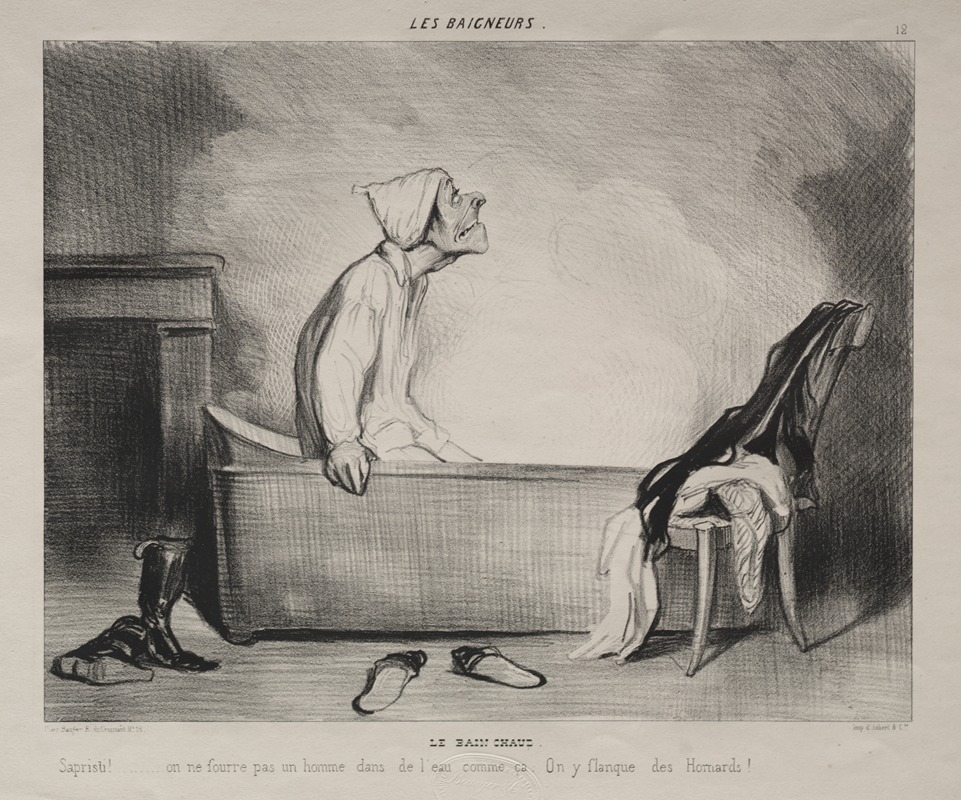 Honoré Daumier - The Hot Bath