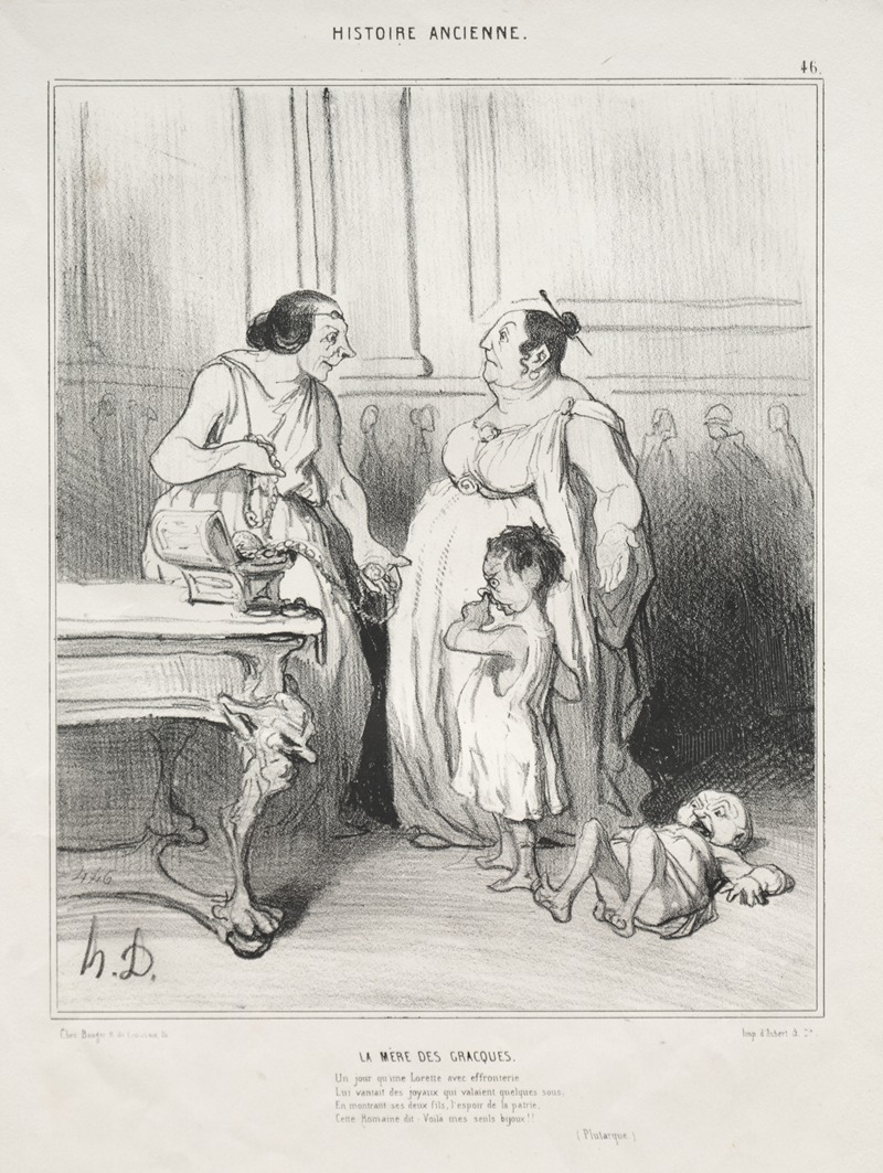 Honoré Daumier - The Mother of the Gracchi