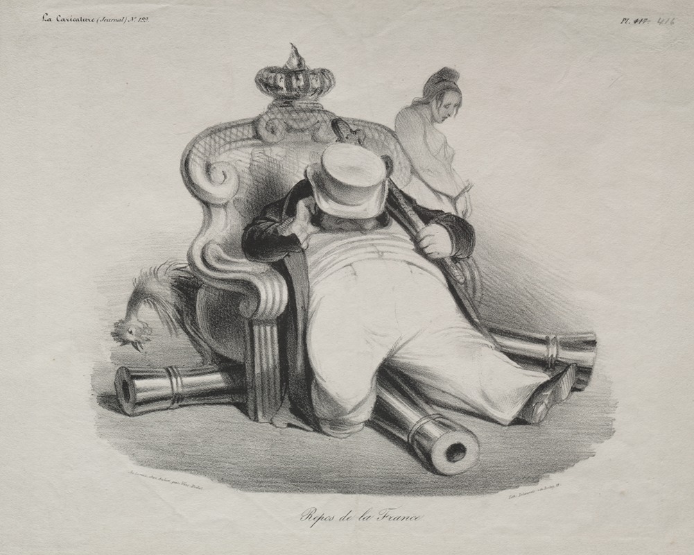 Honoré Daumier - The Repose of France