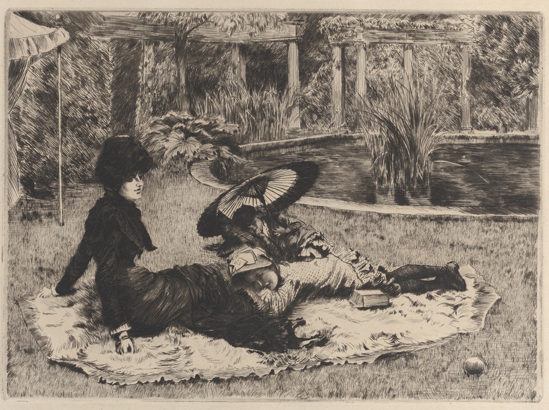 James Tissot - On the Grass