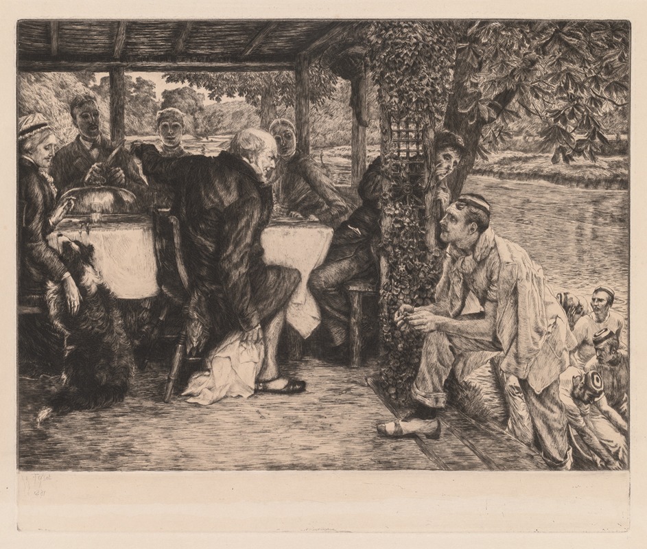 James Tissot - The Prodigal Son; The Fatted Calf (L’enfant prodigue; le veau gras)