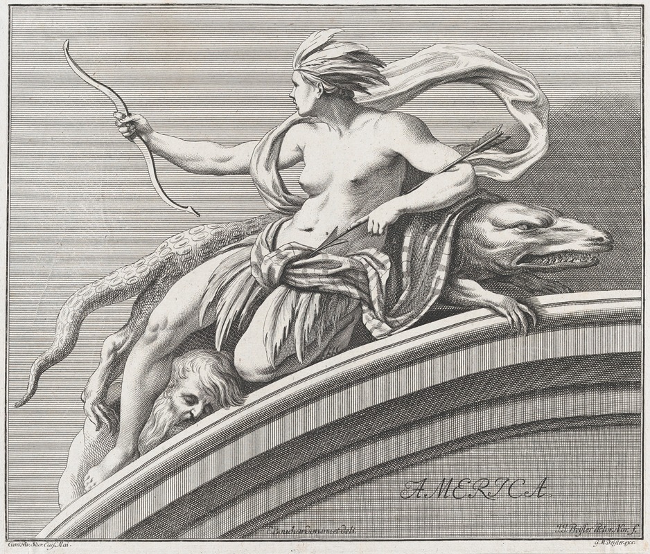 Johann Justin Preissler - Allegory of America, from the Four Continents