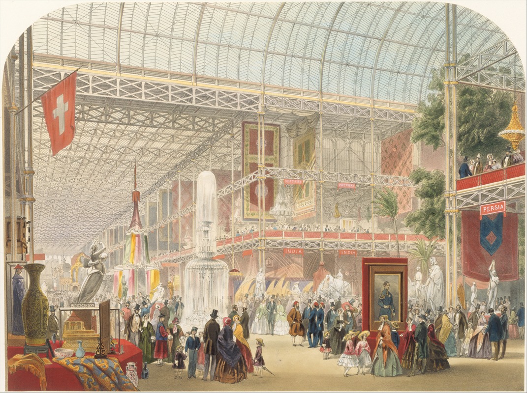 John Absolon - General View of the Interior, from ‘Recollections of the Great Exhibition, 1851’