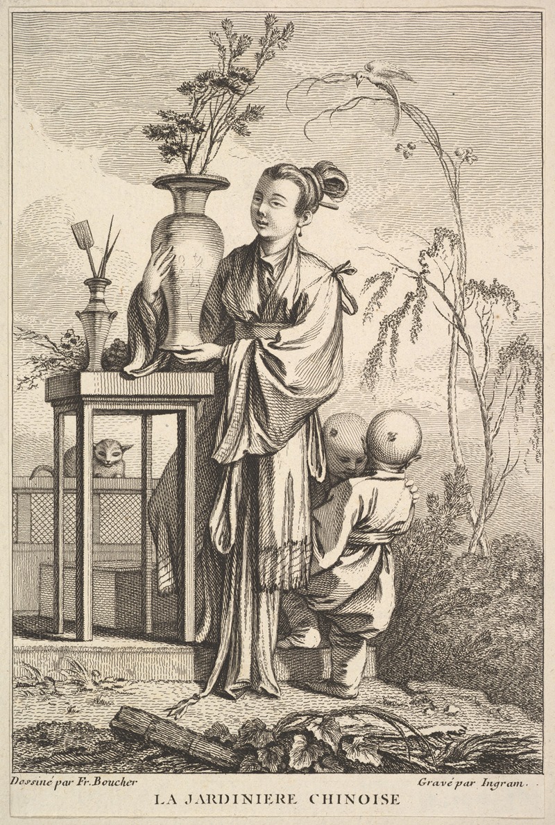 John Ingram - The Chinese Gardener (After François Boucher)